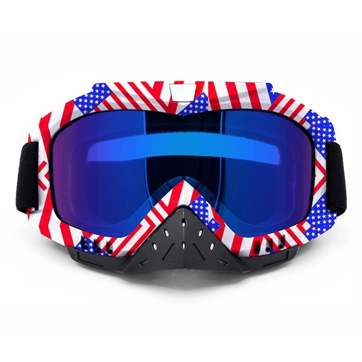 blue motorcycle glasses